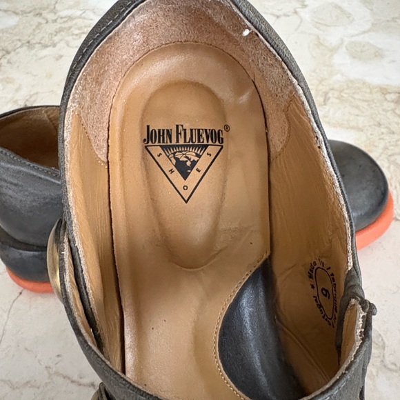 John Fluevog Unity Trina Leather Mary Jane Shoes Rare Vintage - Picture 9 of 13